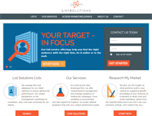 Tablet Screenshot of listsolutions.com